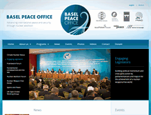 Tablet Screenshot of baselpeaceoffice.org